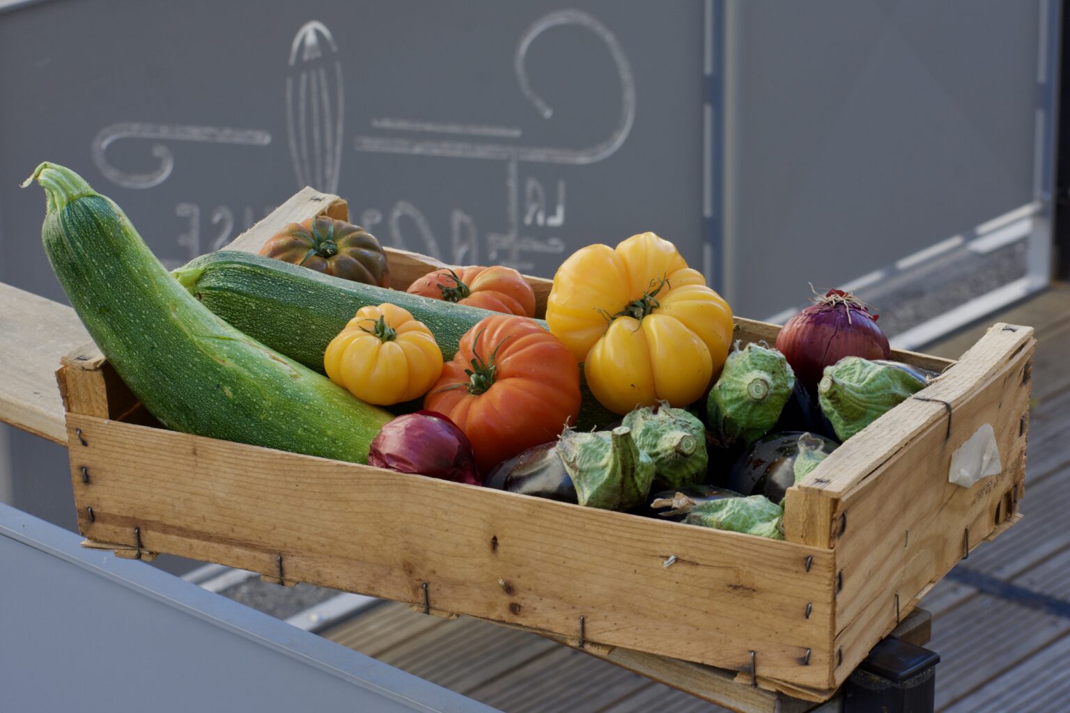 Cagette de légumes d'été